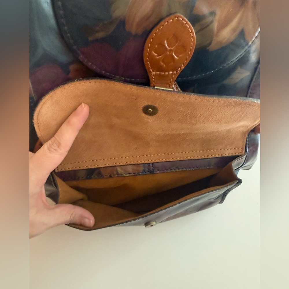 Patricia Nash Floral Leather Backpack - Picture 9 of 13